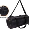 AUXTER Polyester 23cms Black Leatherette Gym Bag Duffel…