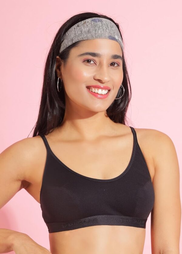 Dollar Women’s Cotton Wire Free Modern Sports Bra