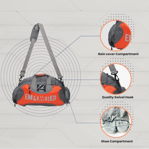 3-in-1 Convertible Travel Duffel Gym Bag for Men & Women…