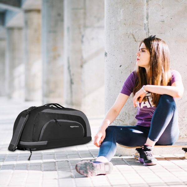 Amazon Basics Polyester Gym Duffle Bag with Shoe…