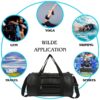 20L Leather Gym Duffle Bag for Men & Women | Adjustable…