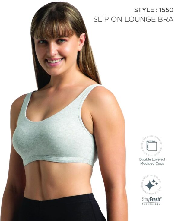 Jockey 1550 Women’s Super Combed Cotton Elastane Stretch…