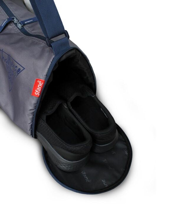 Sfane Sports Gym Bags (Grey & Blue)