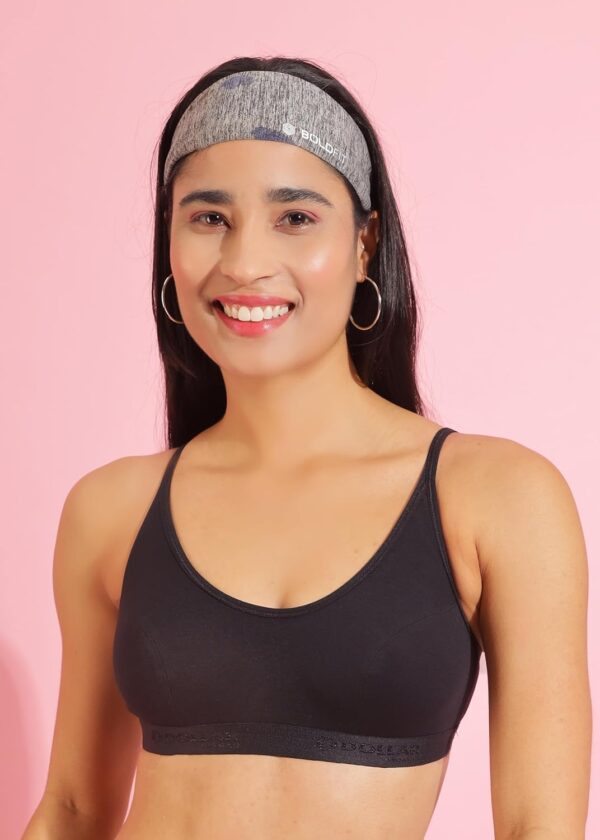 Dollar Women’s Cotton Wire Free Modern Sports Bra