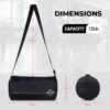 NIVIA Basic Duffle Polyester Bag for Men & Women, Gym…