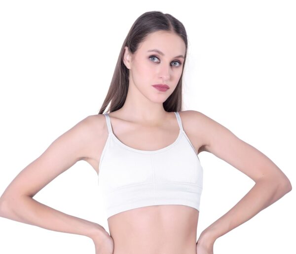 THE GORSLUXURY Women’s Seamless Cotton Sports Bra Casual…