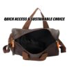 Kuber Industries Leather Sports Fitness Gym Bag for Man…