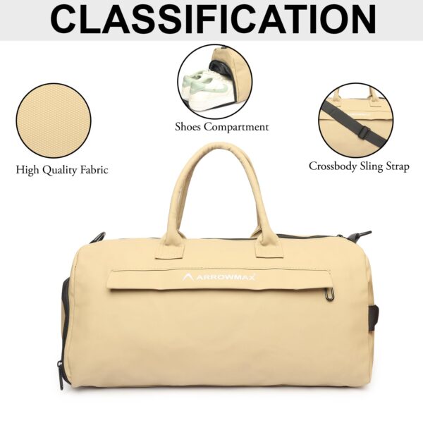 Arrowmax Gym Bag for Men & Women with Shoe Compartment |…