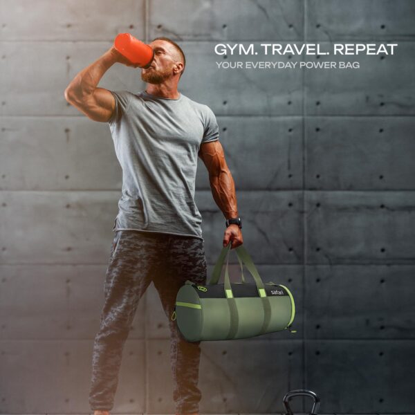 Safari Trainer Duffle Bag with Shoe Compartment, Gym Bag…