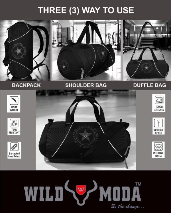 40L Multi-Pockets Sport Travel Duffle Bag  Sleek &…