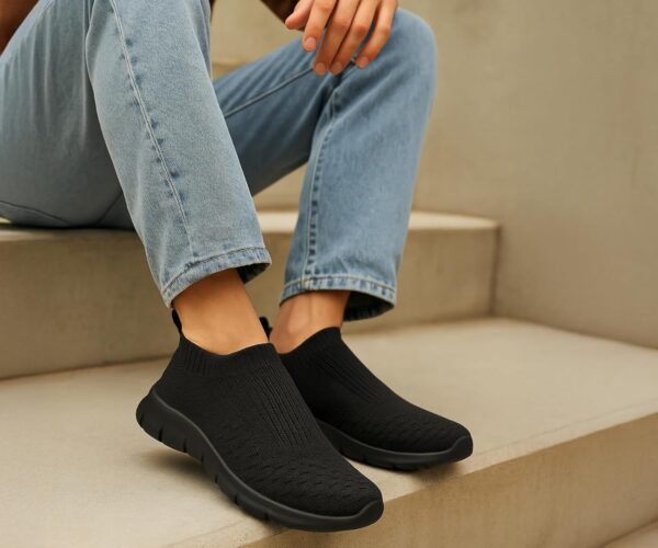 Kraasa ZONIC Mens Lightweight Knit Sneakers with Memory…