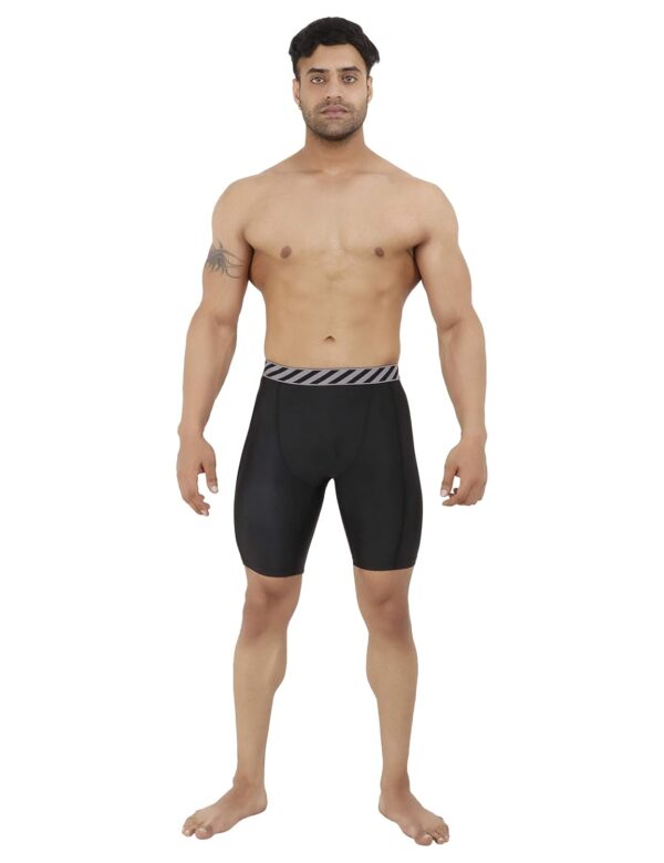 NEVER LOSE Men’s Compression Nylon Shorts Tights, Fit…