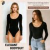FirstFit Premium Stretchable Bodysuit for Women Thong…
