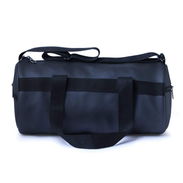 Allied Sales SB-500 Black Leather Gym Bags (2 Side Pocket)