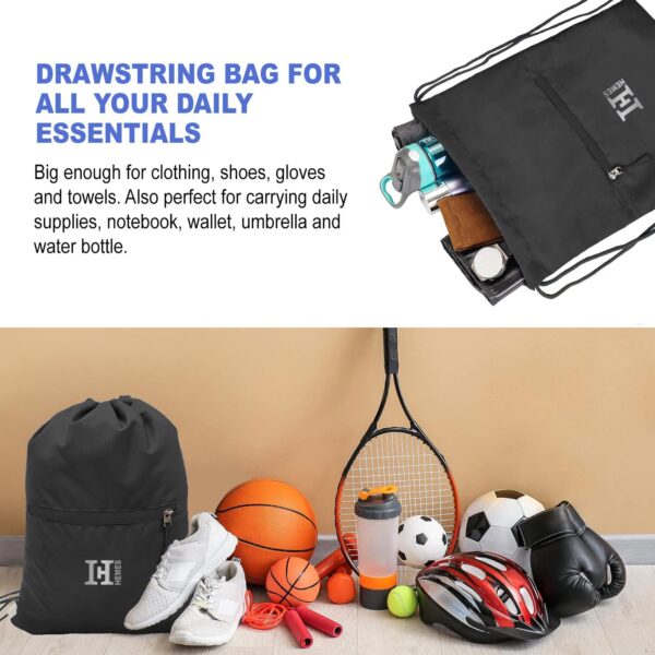 H-HEMES Drawstring Backpack Small Bag Gym Bag for Women…