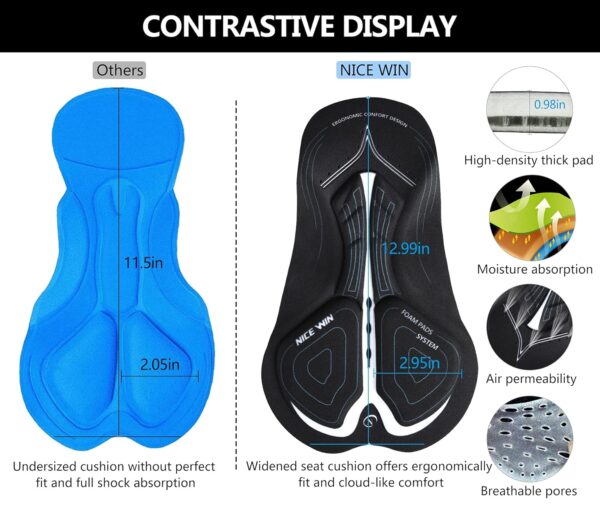 NICEWIN Men’s Cycling Shorts