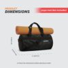 Cranique Duffle Gym Bag with Shoe Compartment & Yoga Mat…