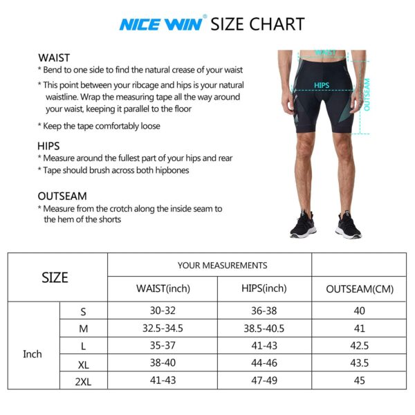 NICEWIN Men’s Cycling Shorts