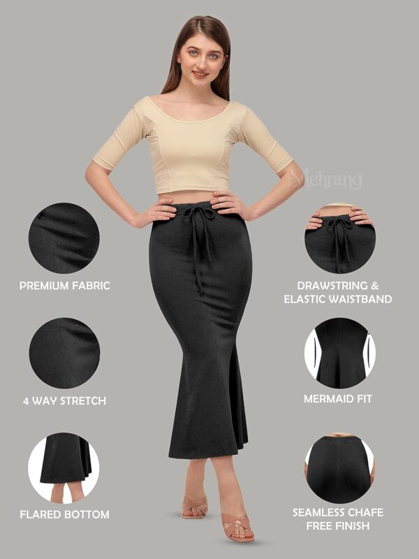 Mehrang Stretchable Saree Shapewear Petticoat for Women,…