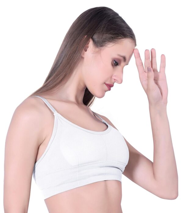 THE GORSLUXURY Women’s Seamless Cotton Sports Bra Casual…