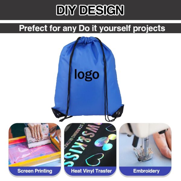 MAKABEE Drawstring Backpack 6Pcs Drawstring Gym Bags…