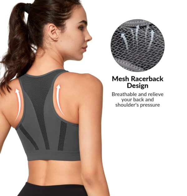 Khwaish Store Women Padded High Impact Breathable Mesh…