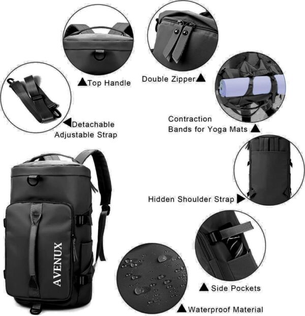 Avenux 28 Litrespolyester Gym Duffel Shoulder Bag For…