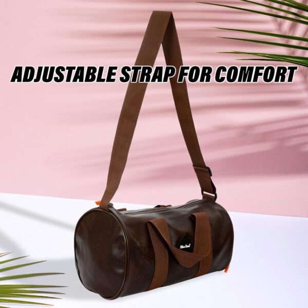 Kuber Industries Leather Sports Fitness Gym Bag for Man…