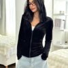 SYYNCRO Women’s Western Long Sleeve Cute velvat Jacket…