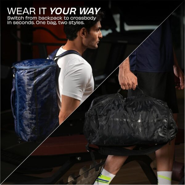 Nivia Solo Gym Duffle Bag for Men & Women with Shoe…