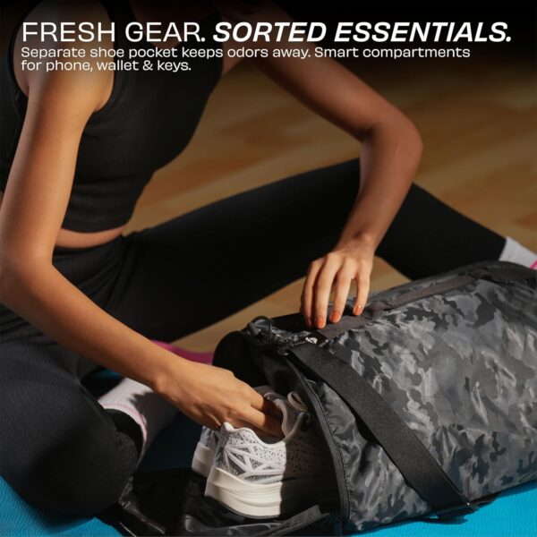 Nivia Solo Gym Duffle Bag for Men & Women with Shoe…