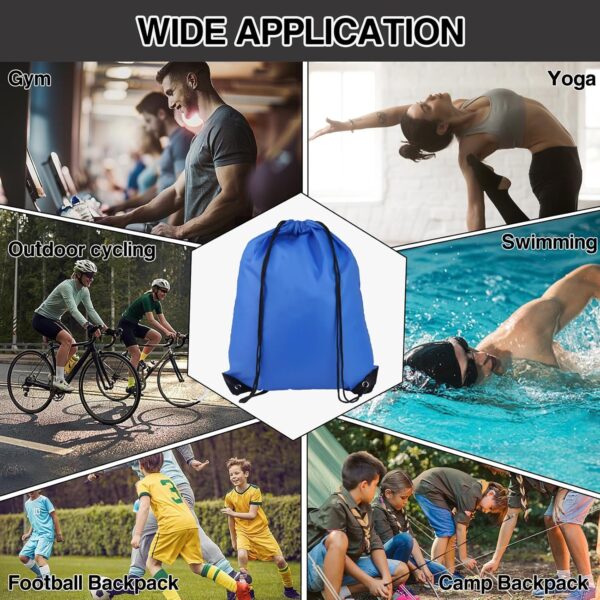 MAKABEE Drawstring Backpack 6Pcs Drawstring Gym Bags…
