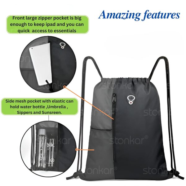 STONKAR ActiveFit Drawstring Bag | Gym and String…