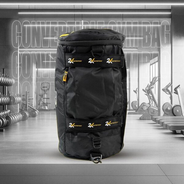 2X Nutrition Premium Travel Convertible Gym Bag 40L…