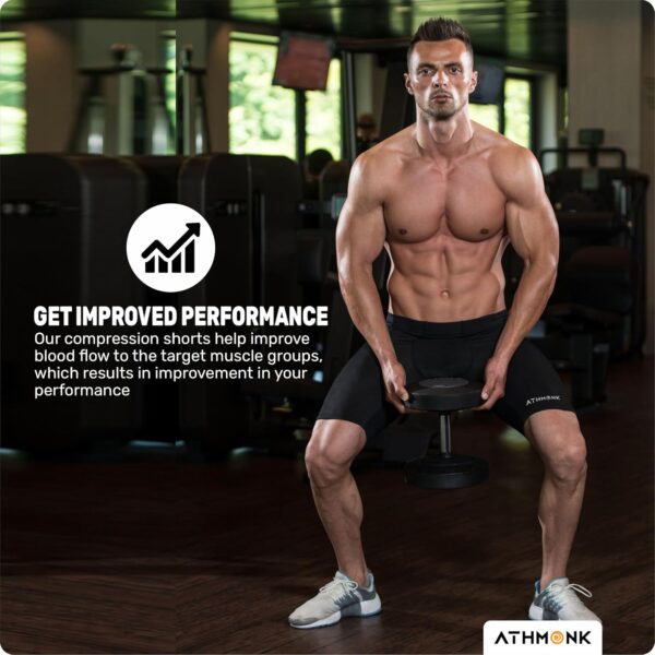 Athmonk 4-Way Lycra Compression Shorts for Men | Tight…
