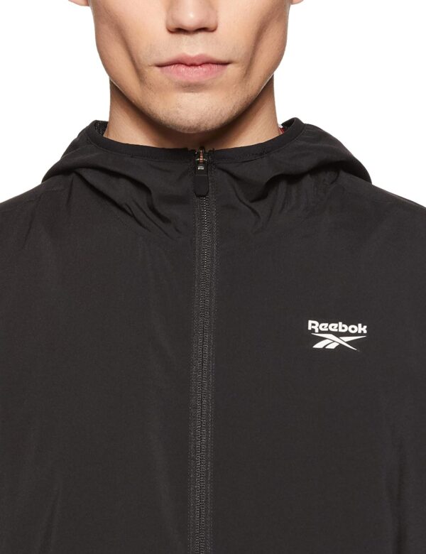 Reebok Men’S Synthetic Standard Length Track Jacket