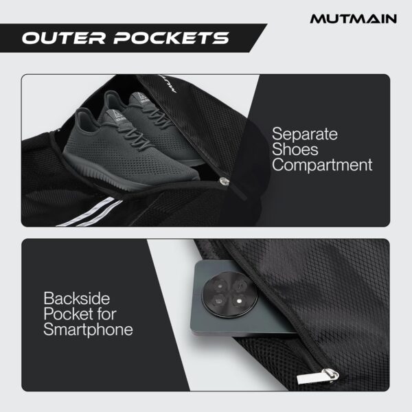 MUTMAIN Basketball Drawstring Bag for Men and Women…