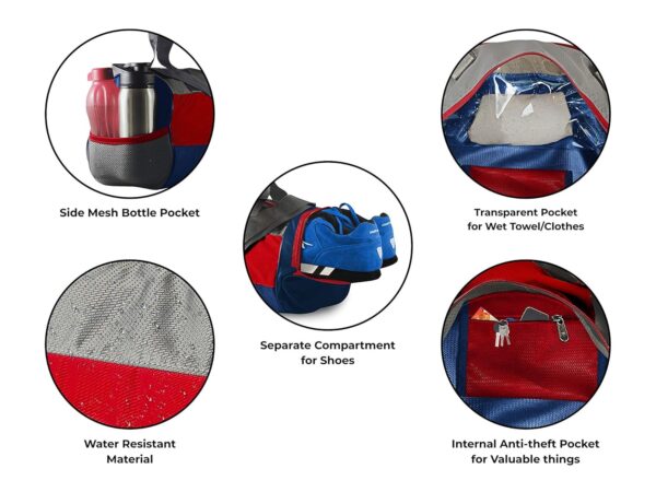 Topgator Polyester 10 inches Soft Gym Bag with Shoes…