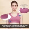 PLUMBURY Women’s Padded Sports Bra with Mesh Racerback…