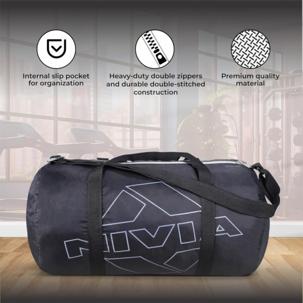 Nivia Enfold 2.0 Duffle Polyester Gym Bags, Adjustable…