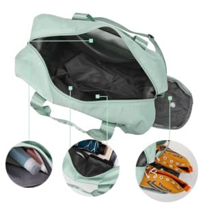 SHRBI 3 in 1 Multiple Compartment Duffel Bag with Unisex…