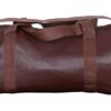 ALLIEDSALES Brown Leather Gym Bag SG-61