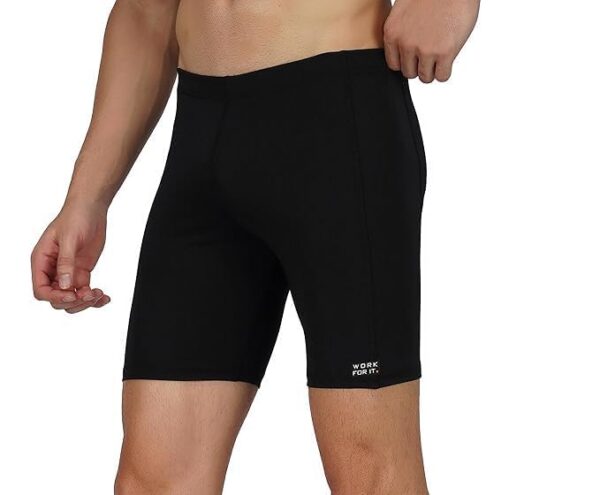 WORK FOR IT Nylon Compression Shorts Tights for Multi Sports