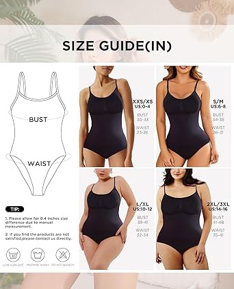 Suicune Women’s Shapewear Bodysuit Tummy Control Body…