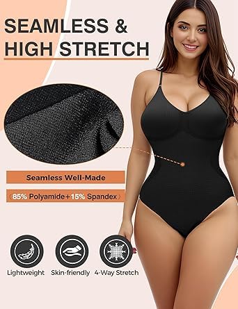 Suicune Women’s Shapewear Bodysuit Tummy Control Body…