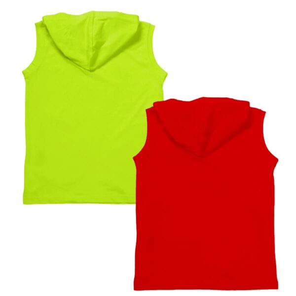 Kuchipoo  Marvel Boys Sleeveless Hooded Regular Fit T-Shirt