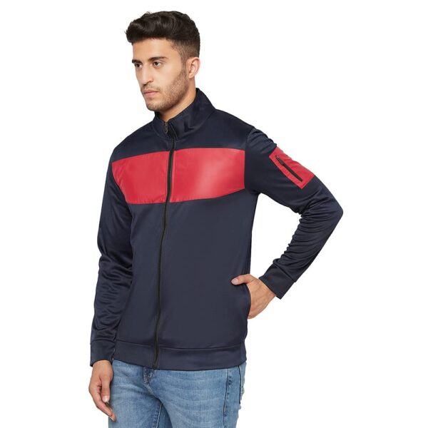 Glito Mens Zip Top Polyester Full Sleeves High Neck…