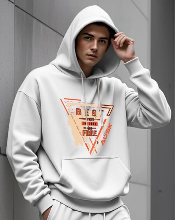 AUSK Oversized Hooded Sweatshirt for Mens