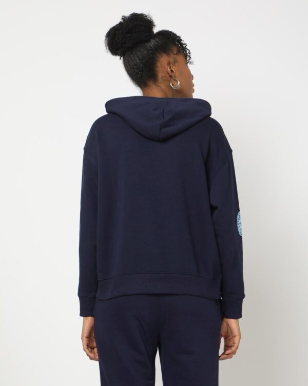 GAP Womens Regular Fit Solid Full Sleeves Hooded Sweatshirt