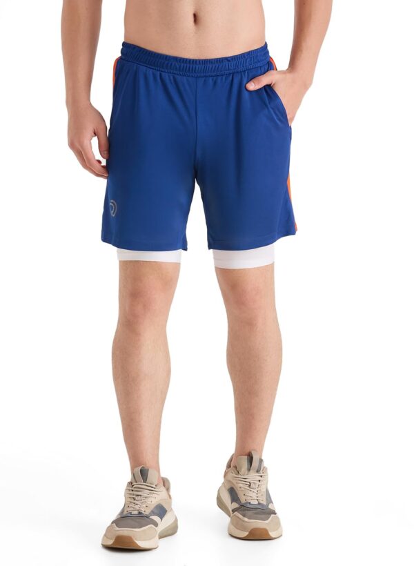 TRUEREVO Mens 2-in-1 Running & Training Shorts | 8″…
